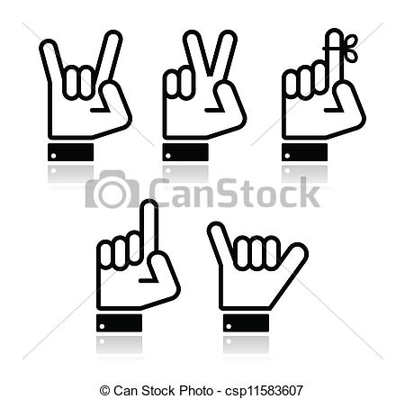 Hand point Icons