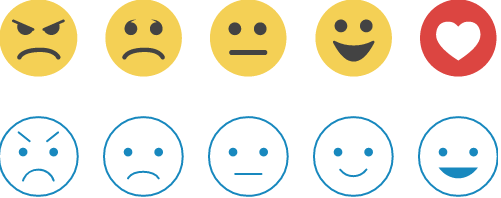Smile Icons Happy Sad Wink Faces Stock Vector 439998463 - 