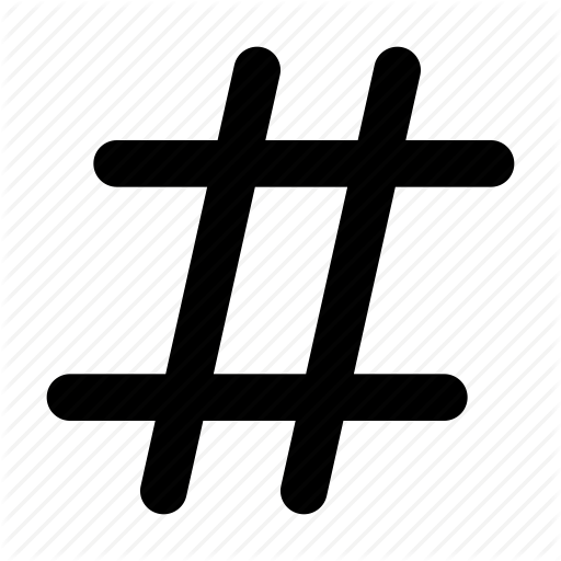 Hashtag Filled Icon - free download, PNG and vector