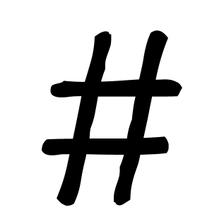 font, hashtag, number, pound, sign, type icon | Icon search engine