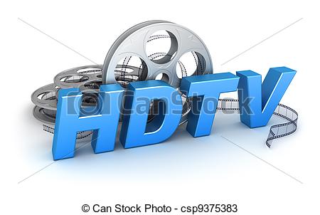 Hdtv Icon High Definition Television Symbol Stock Vector 687728236 