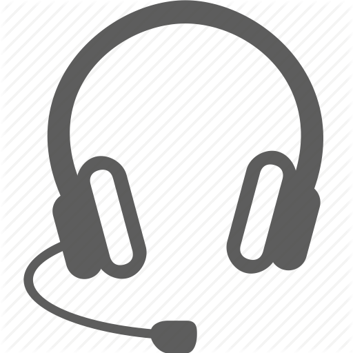 Phone headset icon on white background. vector illustration 