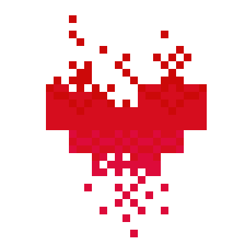 Pixel Art Heart Icon Stock Vector 186344105 - 