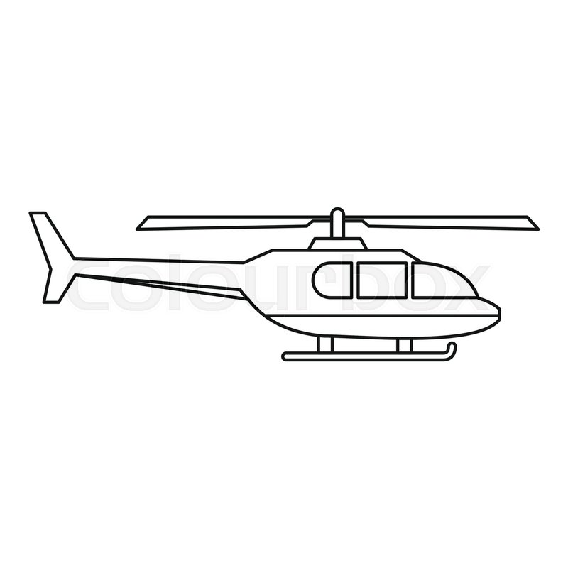 Helicopter profile - Free transport icons