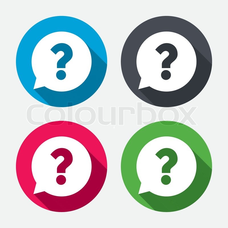 The question mark icon Help speech bubble Vector Image