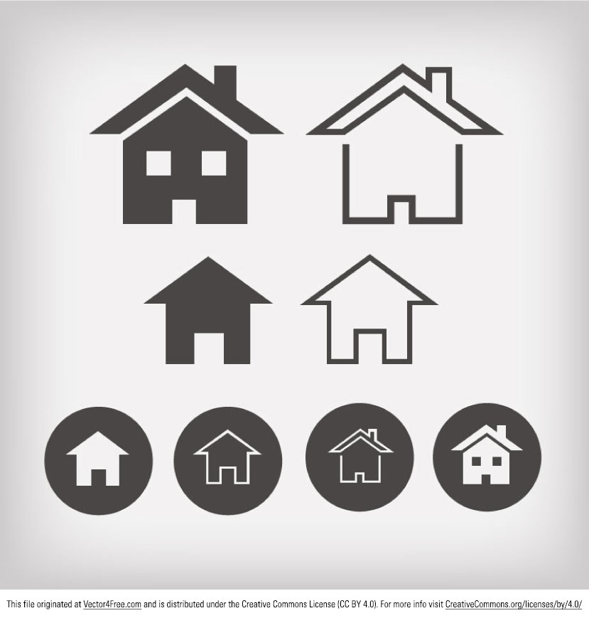 Vector illustration of single home design icon | Stock Vector 