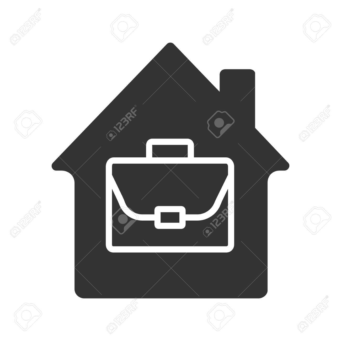 Home Office Glyph Icon. Royalty Free Cliparts, Vectors, And Stock 