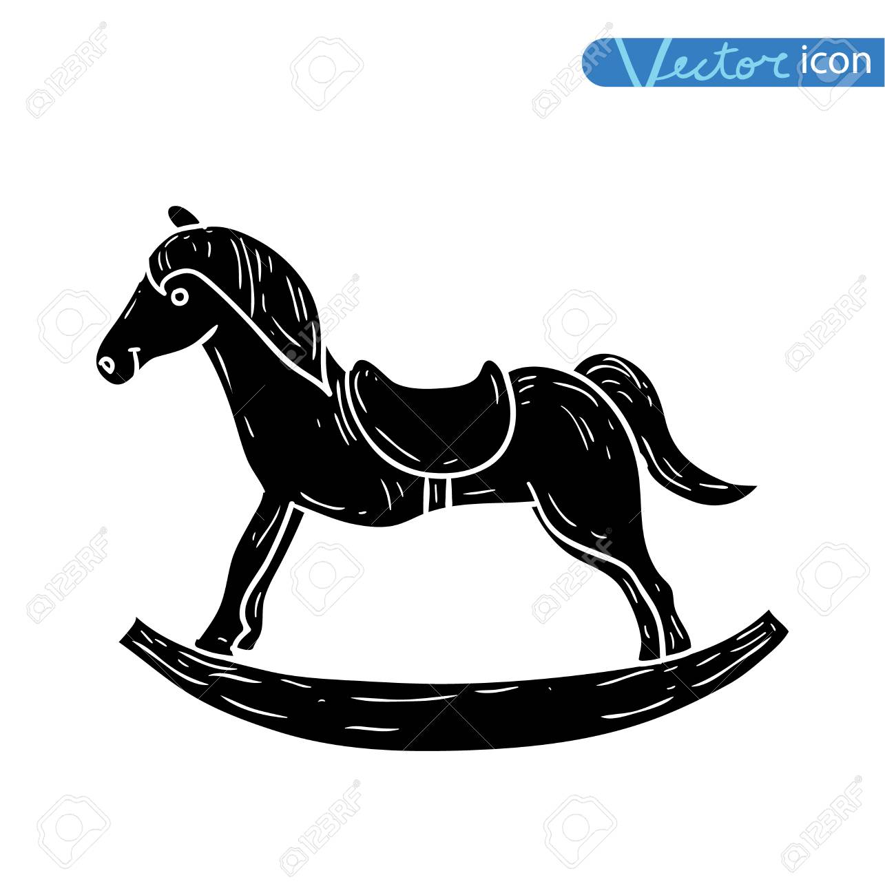 Horse Icon Vector Silhouette Stock Vector 1027829341 - 