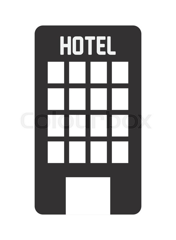 Hotel building icon Royalty Free Vector Image - VectorStock