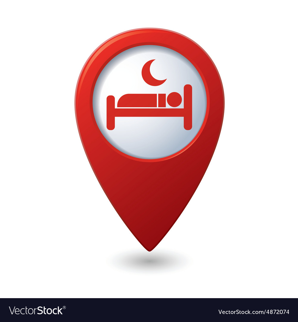 Hotel location, hotel pin, location pin, map locator, map pin icon 
