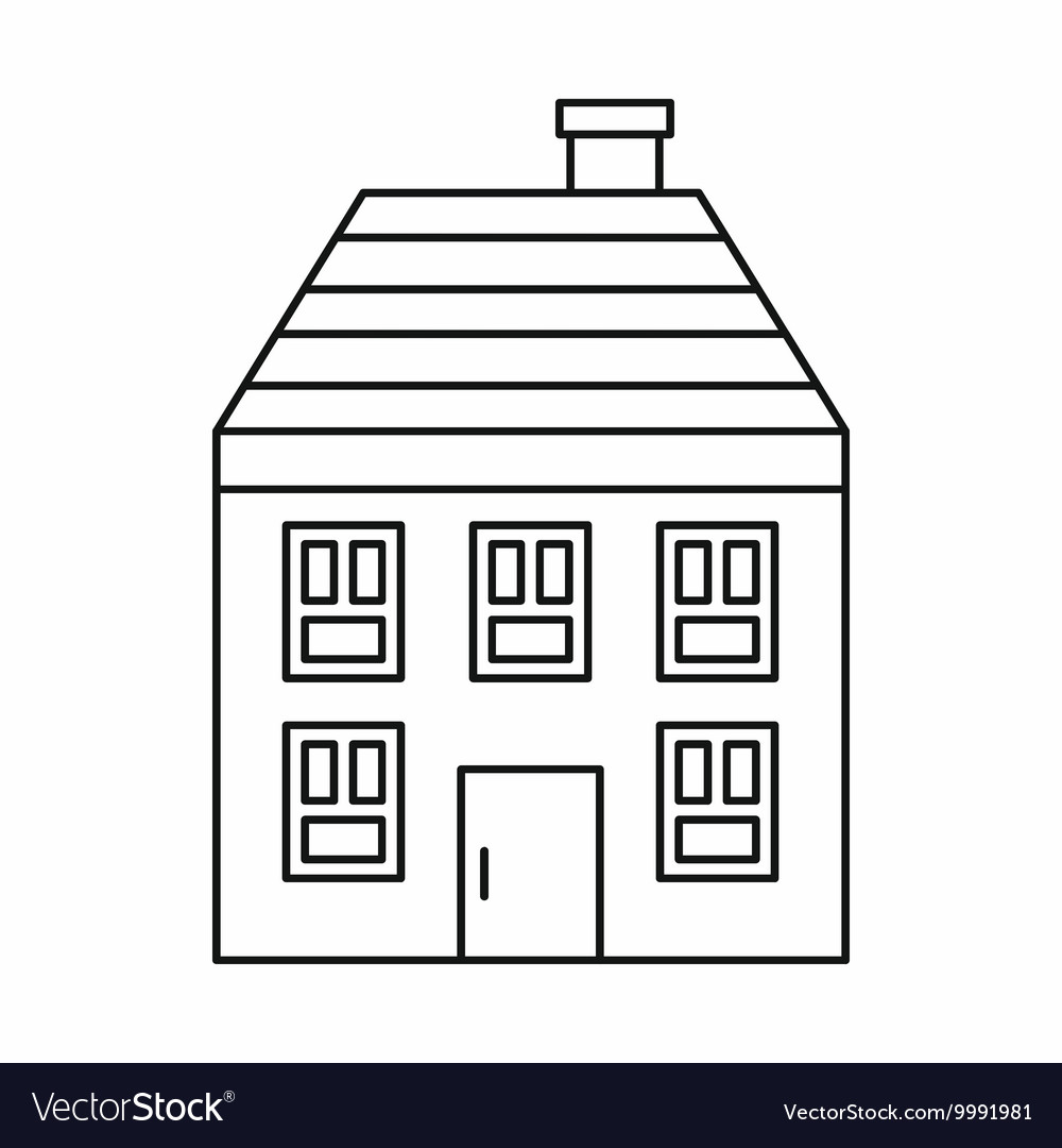 House outline with white base Icons | Free Download
