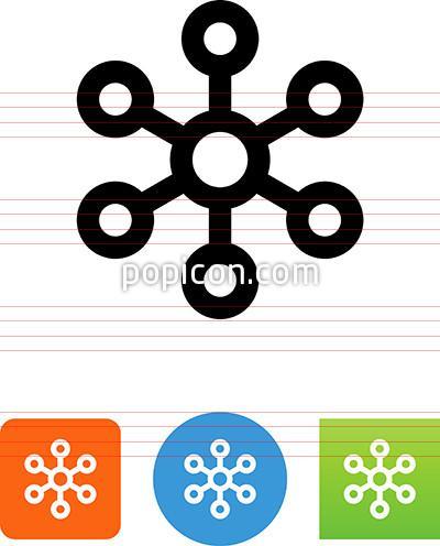 Central, connection, hub, server, spoke icon | Icon search engine