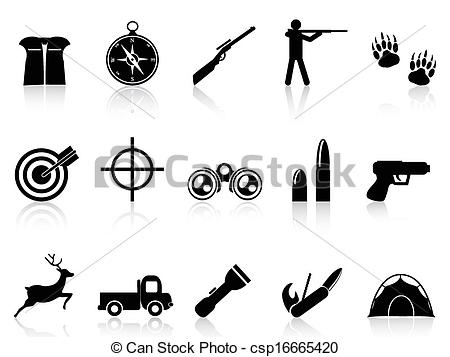 Hunting zone - Free signs icons