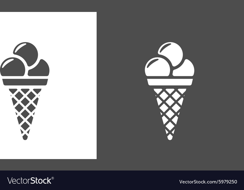 Ice Cream Cone Icon Glyph - Icon Shop - Download free icons for 