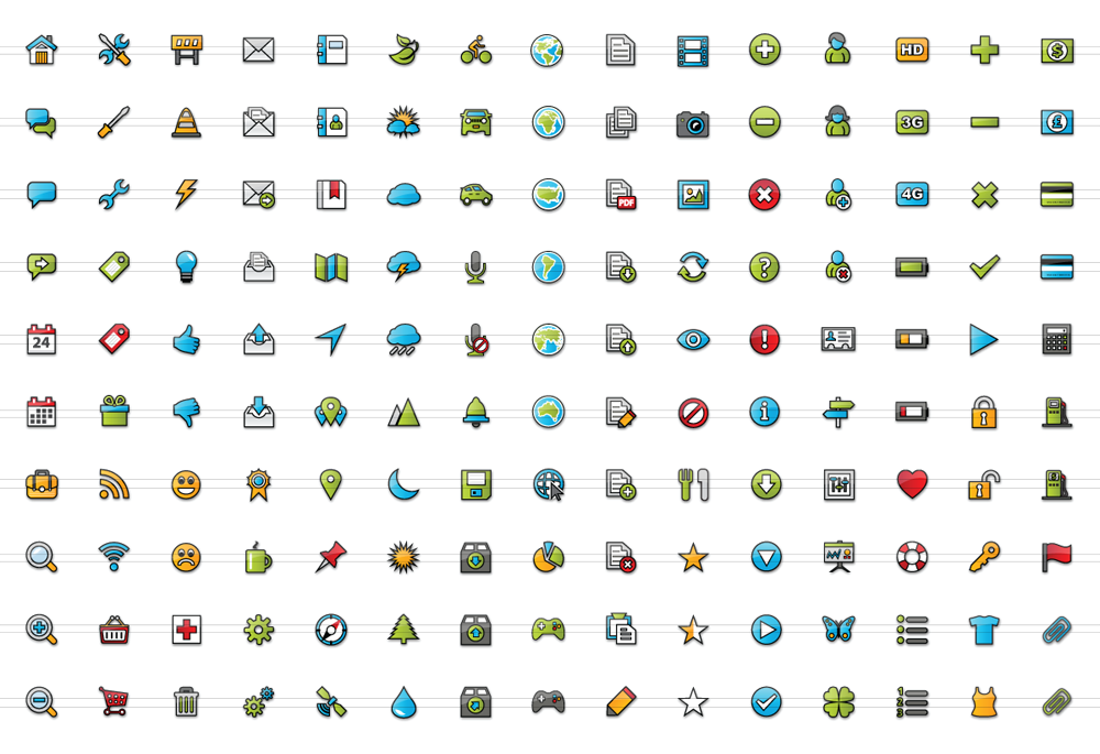 Design elements - Android product icons | How to Create a Map of 
