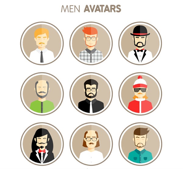 16 Free vector user avatar icons - Sketch  Ai File (1.3MB 