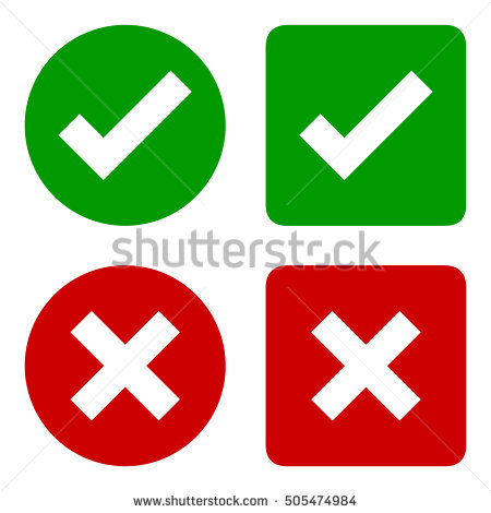 Check mark white on black circular background - Free signs icons