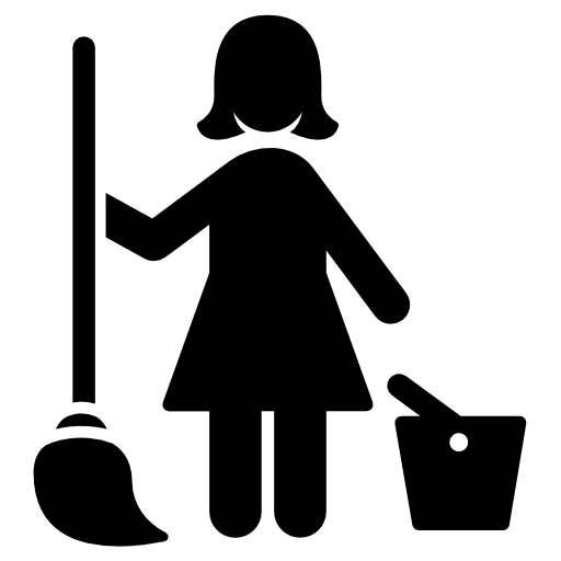 Cleaning lady - Free people icons