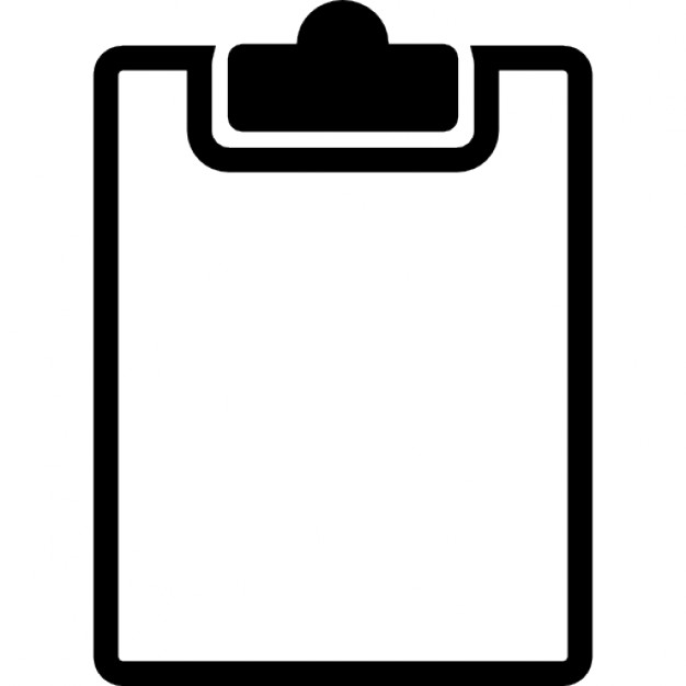 Free white clipboard icon - Download white clipboard icon