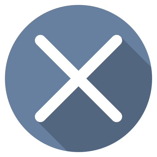 Cancel, close, delete, no, remove, stop, x cross icon | Icon 