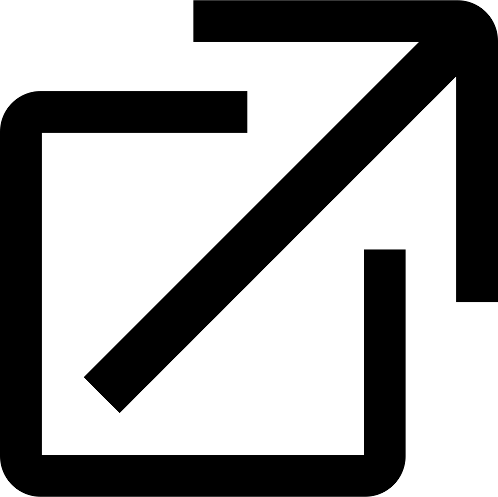 External link symbol - Free interface icons