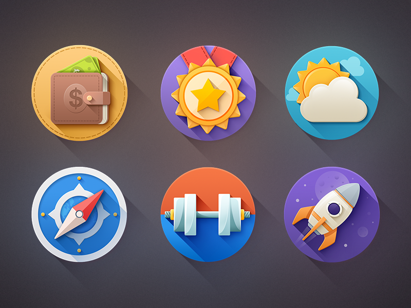 Roundup: 23 Best Flat Icon Packs in 2013 | WHSR