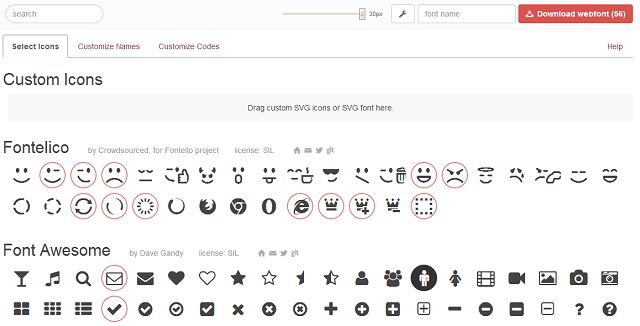 Fontello - Icon fonts generator | Icons | Icon Library | Font 
