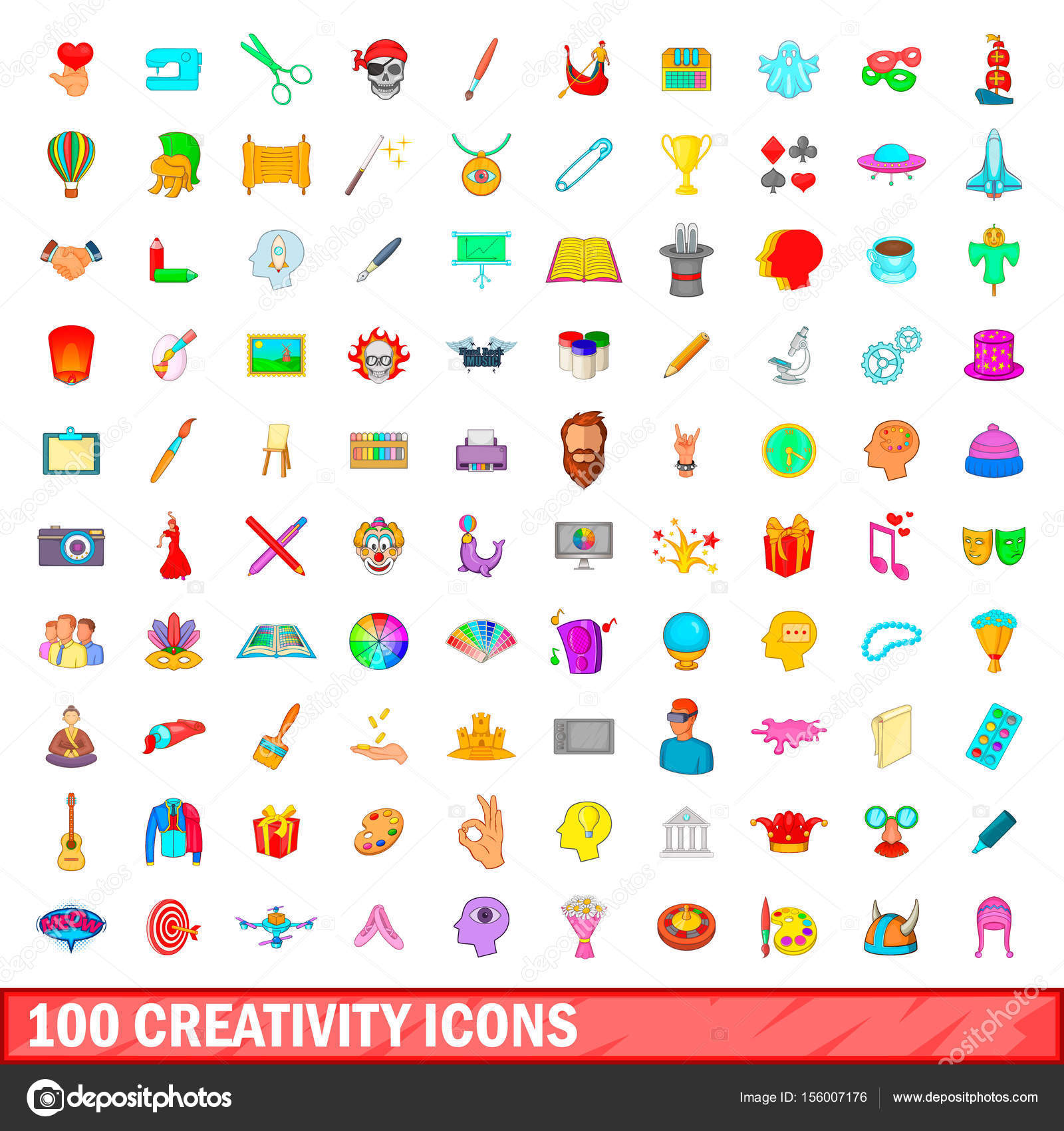 Creativity icons stock vector. Illustration of digital - 41211022