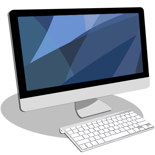 PC on Desk Icon - free download, PNG and vector