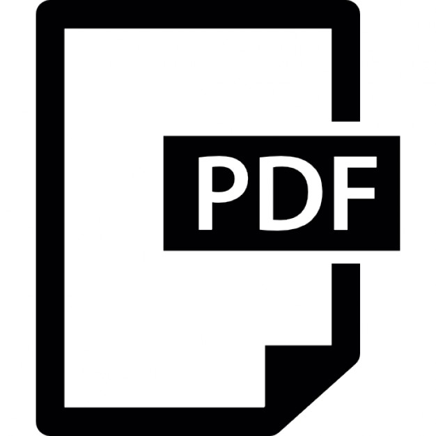 PDF file format symbol - Free interface icons