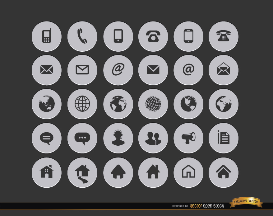 20 modern Icons for personal CV / Resume | Icon or button contest