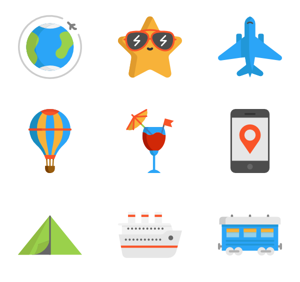 Travel flat icon on Behance