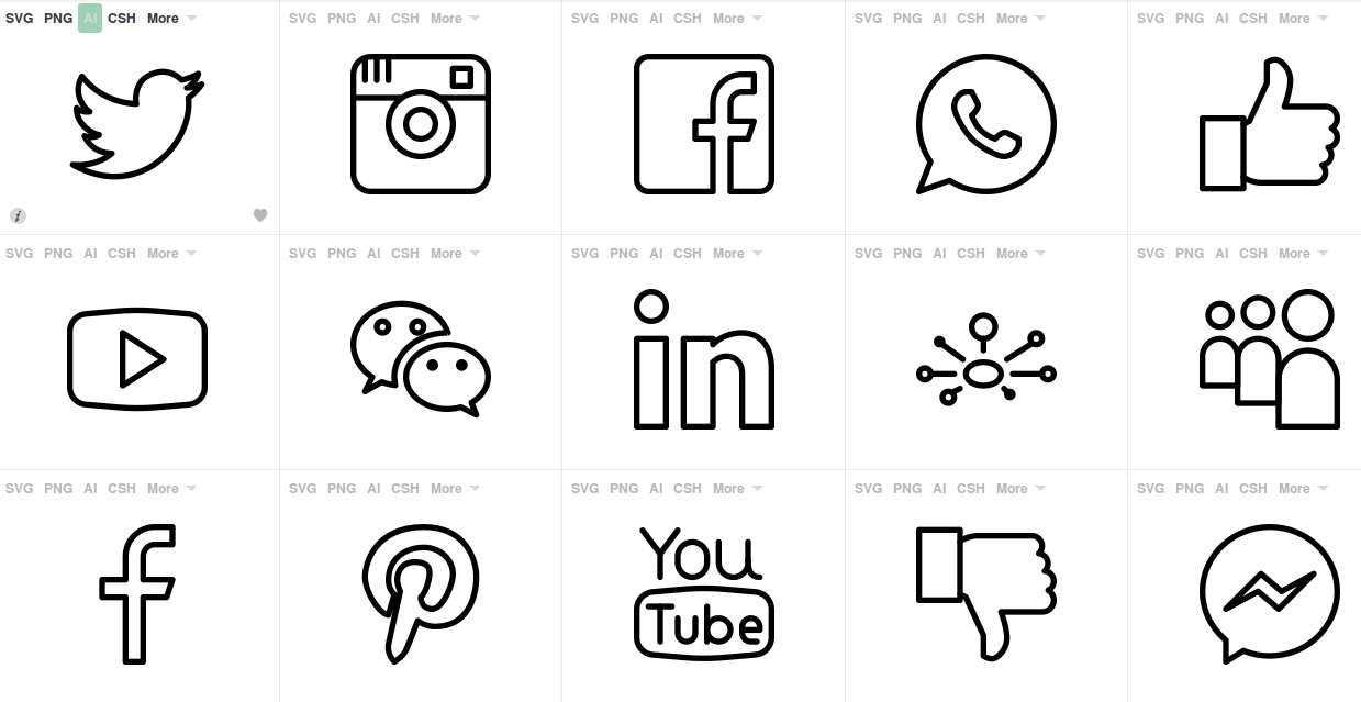 Line Logo - Free social media icons
