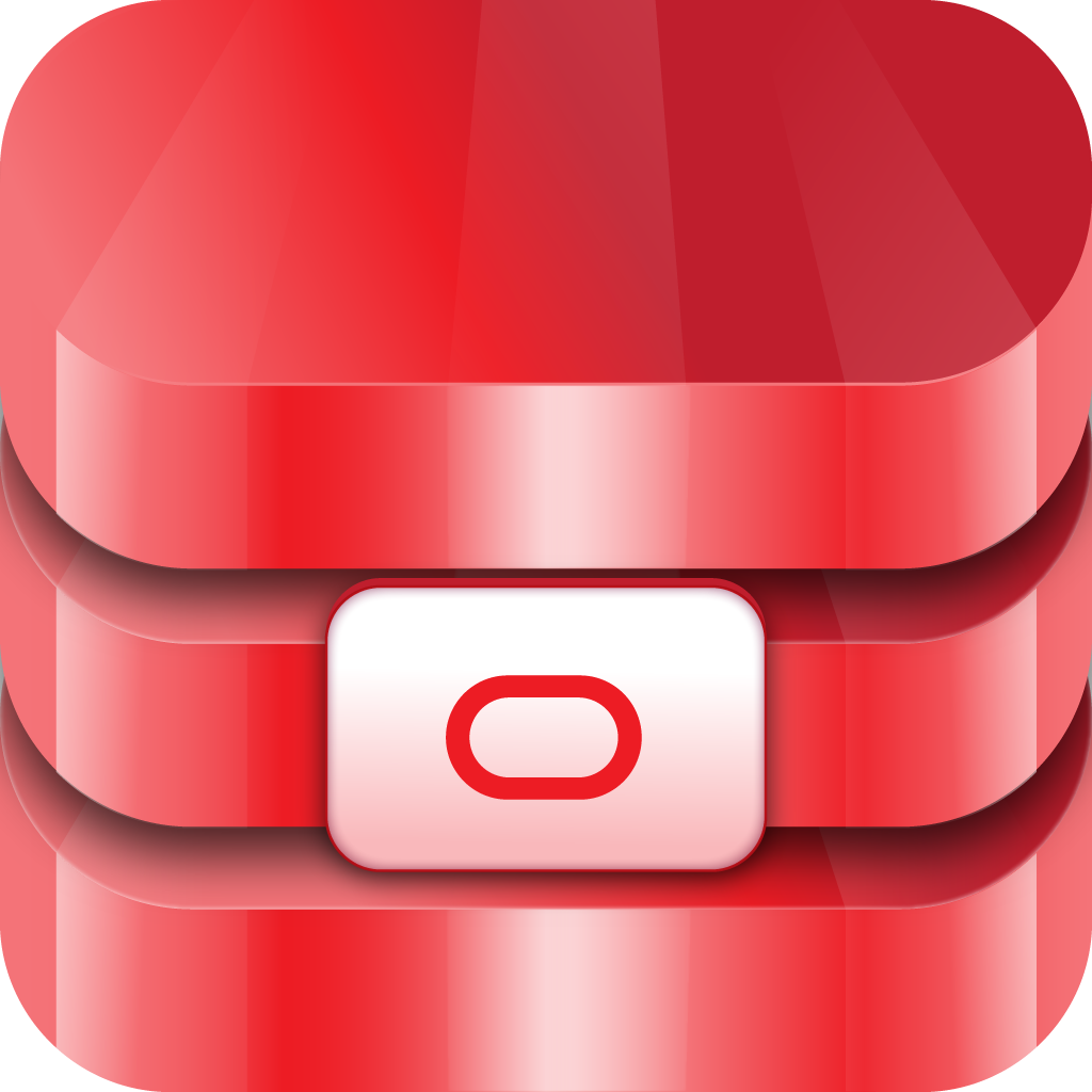 Oracle Company logo icon button app Stock Photo, Royalty Free 