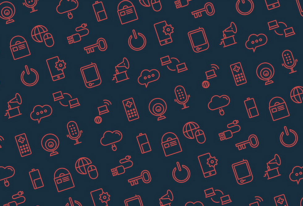 Seamless Web Icon Pattern. Illustration Royalty Free Cliparts 