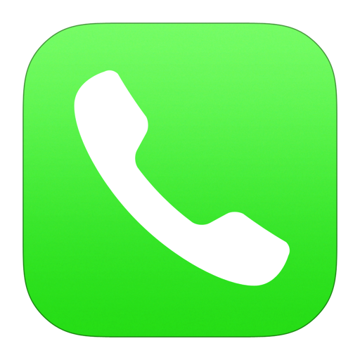 Phone symbol of an auricular inside a circle Icons | Free Download