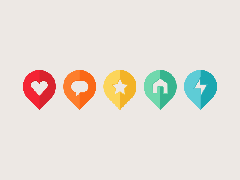Pins maps Icons | Free Download