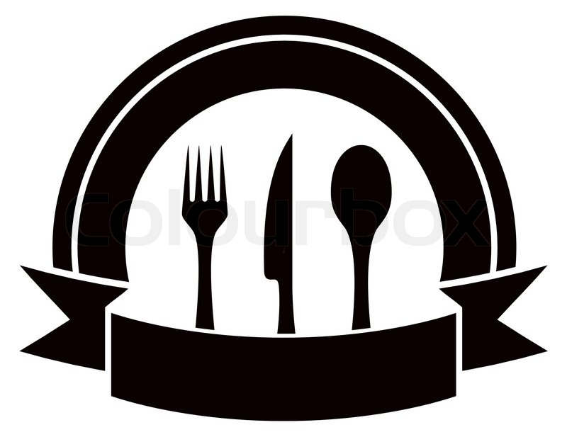 Restaurant symbol of cutlery in a circle - Free food icons
