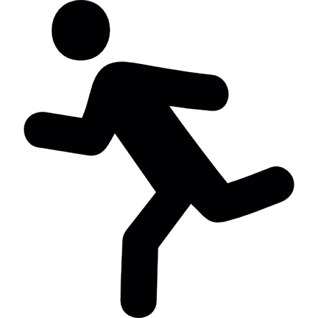 Running Man Icon Flat Style On Stock Vector 347984411 - 