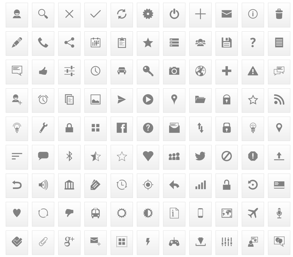 Modern Android Icons Pack- android icons by shorty91 