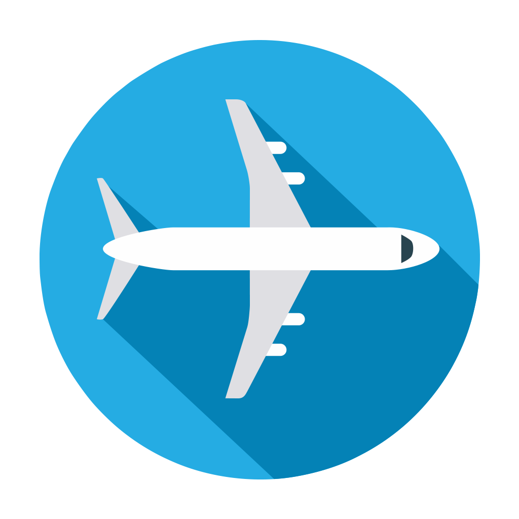 Airport, destination, fare, journey, map, ticket, travel icon 