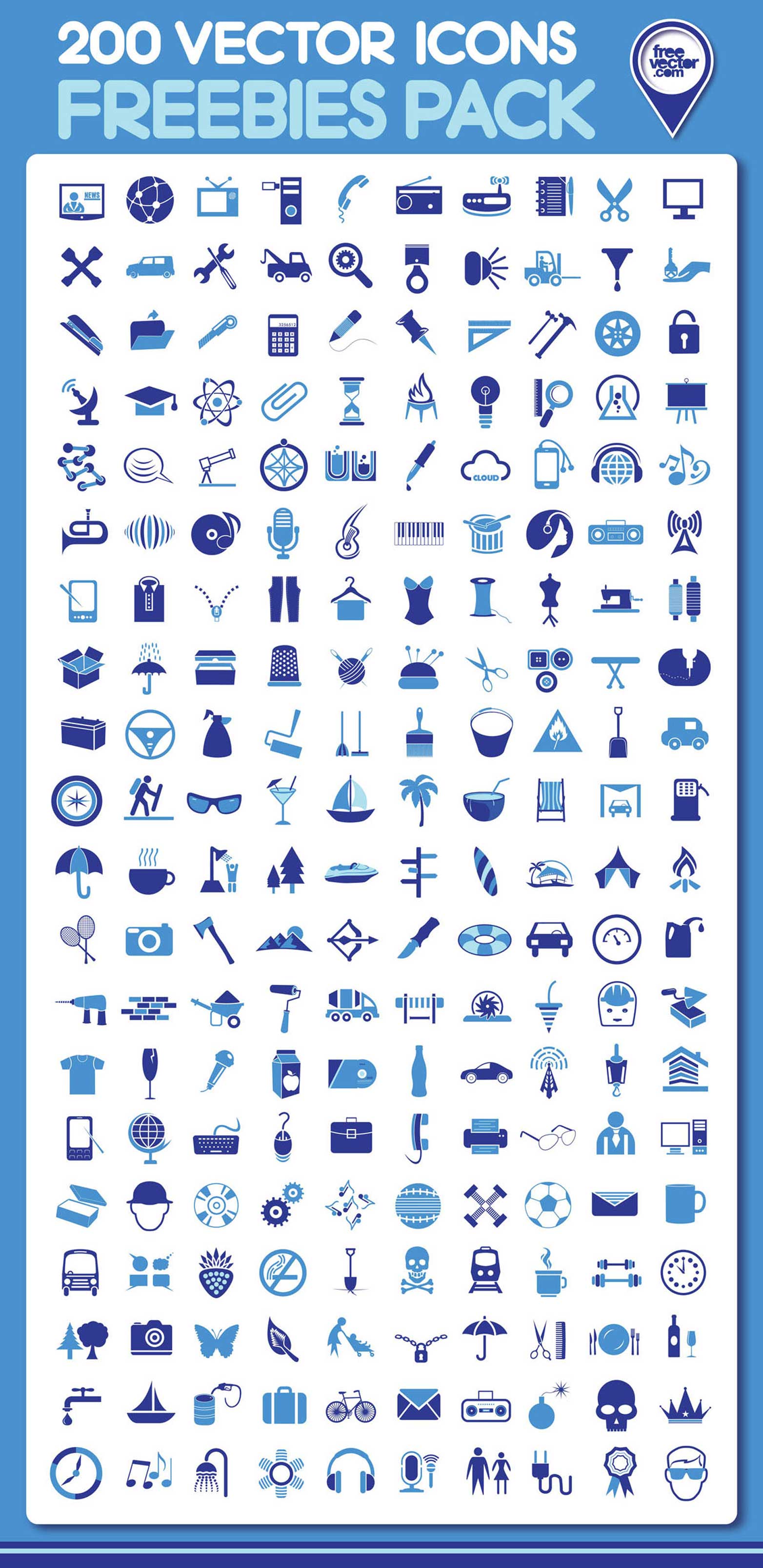 Universal icons Vector | Free Download