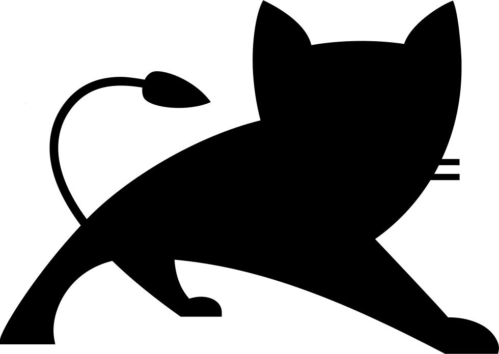 Clip art,Line art,Black-and-white,Tail,Cat,Silhouette,Small to medium-sized cats,Graphics,Felidae,Carnivore,Whiskers