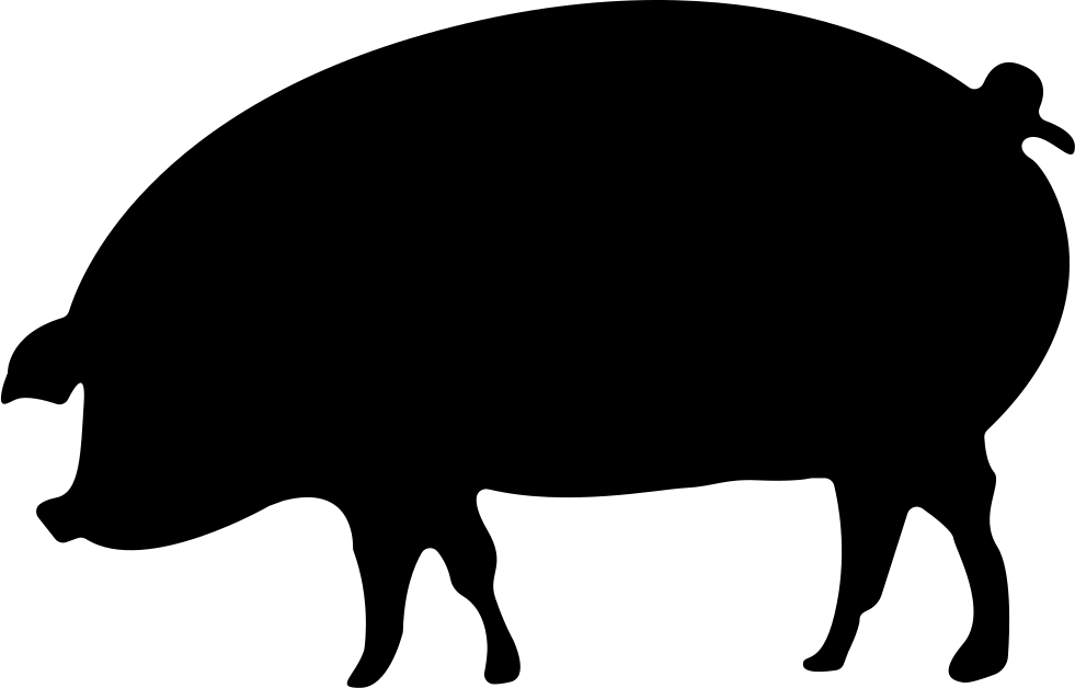 Domestic pig,Clip art,Suidae,Livestock,Snout,Boar,Graphics,Black-and-white,Pork