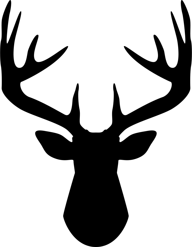 Horn,Head,Antler,Elk,Deer,Clip art,Graphics,Wildlife,Reindeer,Moose,Black-and-white,Illustration
