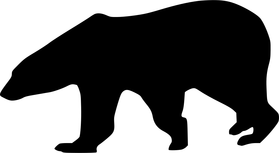 Silhouette,Clip art,Bear,Black-and-white,Grizzly bear,Graphics,Carnivore,Tail,Wildlife