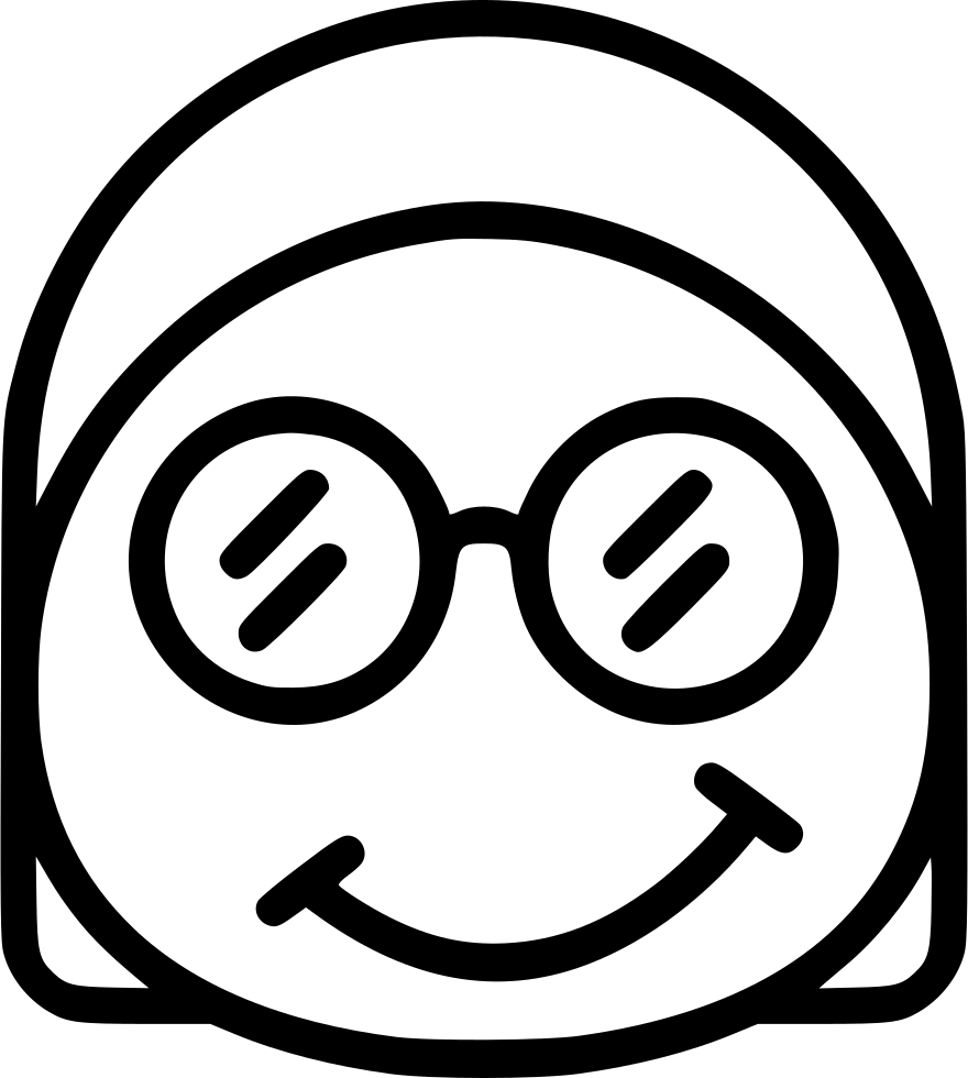 Line art,Facial expression,Eyewear,Emoticon,Smile,Head,Line,Glasses,Eye,Circle,Symbol,Icon,Smiley,Black-and-white,Vision care,Pleased,Coloring book,Clip art