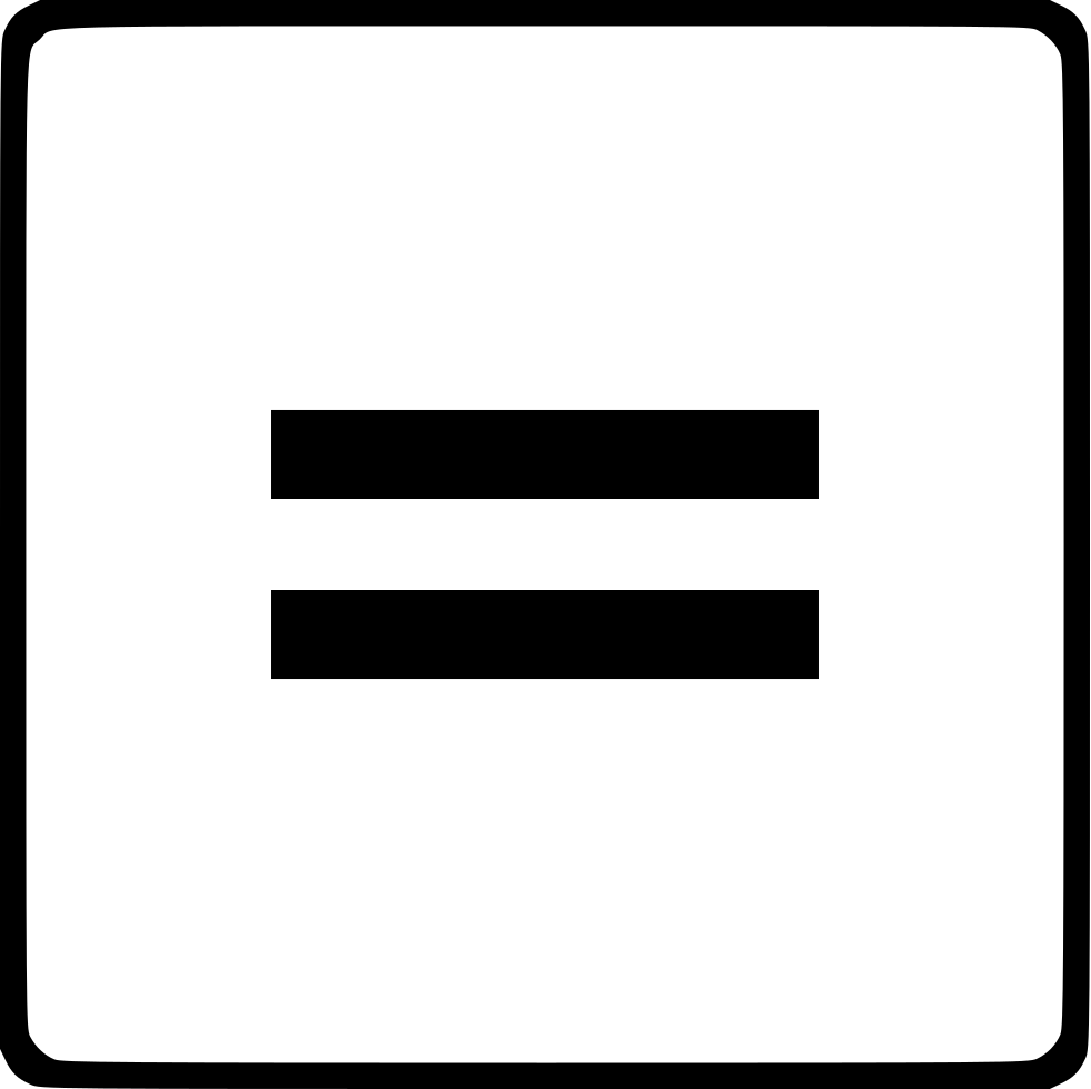 Знак равно. Математические знаки равенства. Знак минус. Символ равенства.