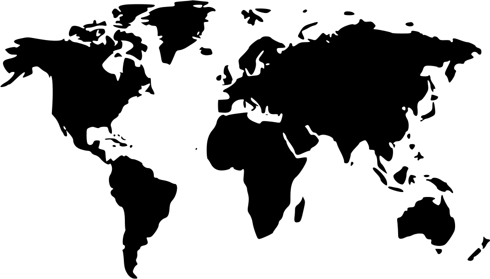 World,Black-and-white,Illustration,Silhouette,Map