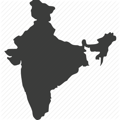 India map silhouette icon vector illustration graphic design 